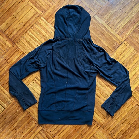 Athleta TALL/LONG Black Zip Up Hoodie - Picture 2 of 4